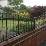 ball top wall railings full width